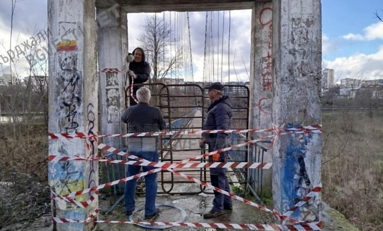 Обследването на въжения мост в Кърджали потвърждава възможността за частичен ремонт