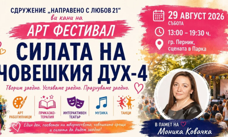 Перник посреща Арт фестивала "Силата на човешкия дух 4"