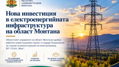 Ремонтират важен далекопровод в област Монтана